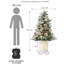 1097.3cm H Lighted Artificial Christmas Tree