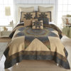Forest Star Cotton Quilted Geometric Shapes Quilt