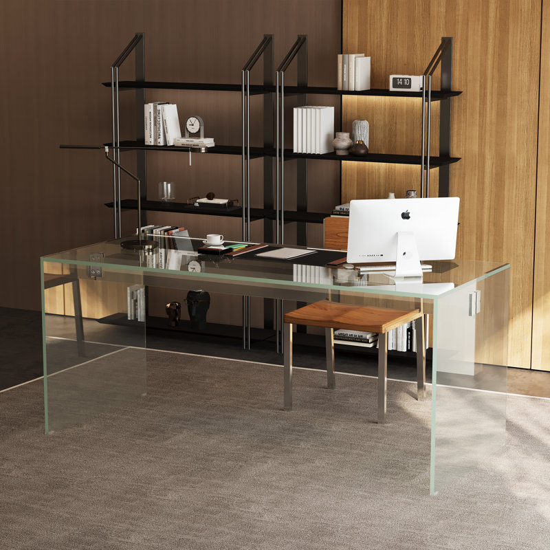 53.14" Tempered Glass Desk, Game Desk