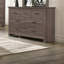 Commode 1 pièce en bois à finition naturelle avec tiroirs, idéale pour le rangement dans la chambre à coucher et l'esthétique moderne