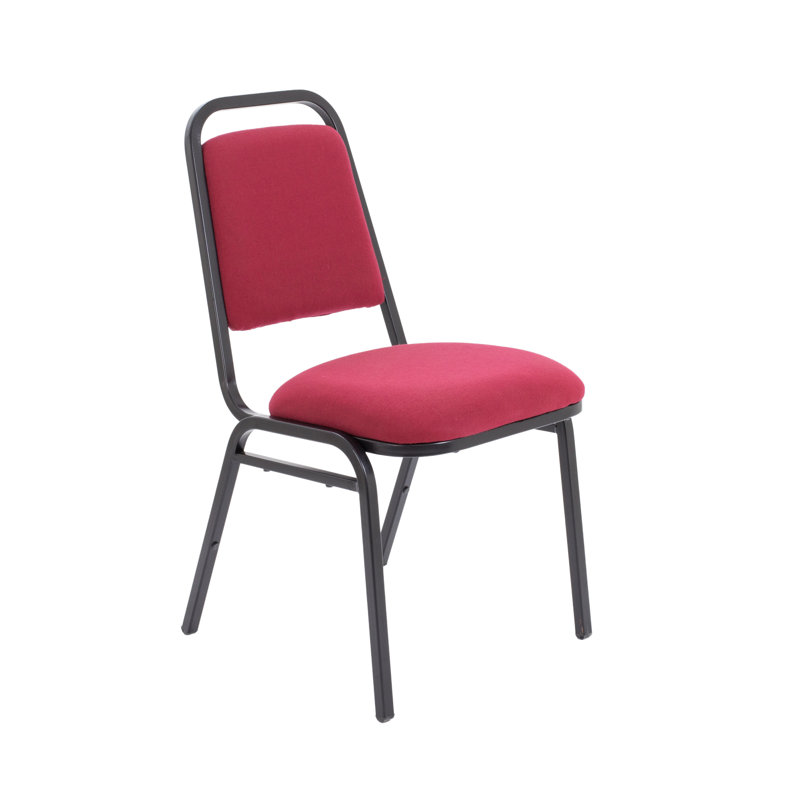 Educational Rectangular Banquet Chair with Cushion, Black, Royal Blue Pyra