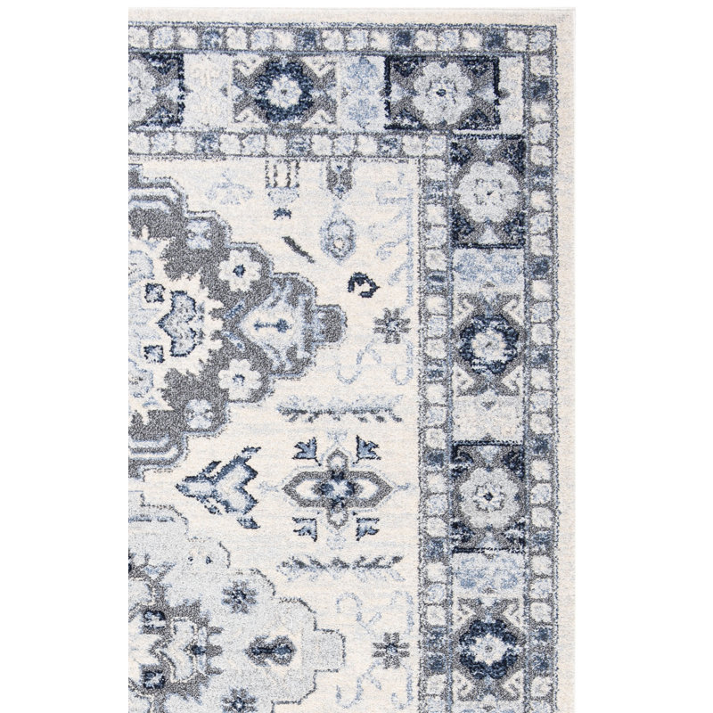 Pennie Performance Oriental Rug, Square 6'7"