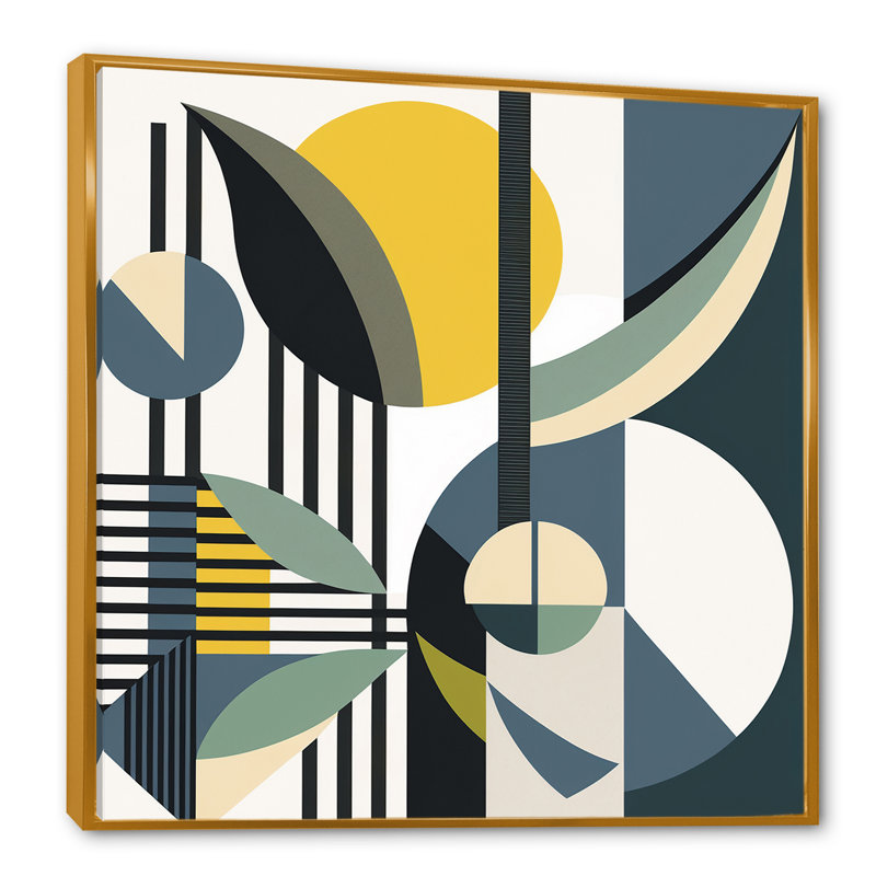 Impression rétro sur toile, image Mid-Century Vintage I - Floater, L 30 po x H 30 po, Or