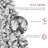 6' Snow Flocked Artificial Christmas Tree With Metal Stand-1300952899