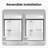 Semi-Frameless Double Sliding Shower Door with Tempered Glass-117410093