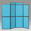  Light Free-Standing Bulletin Board 180cm H x 180cm W-22038273-22038274