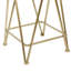 Ensemble de tables d'appoint en métal avec plateau en verre Giglio-1178681142