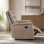 Ensemble de canapé inclinable 3 pièces Canapé en tissu avec causeuse et porte-gobelets