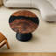 Plateau de table rond en résine époxy noire 23 po-1828695831