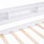 Twin XL Wood Daybed with 2 Trundles, 3 Storage Cubbies, 1 Light for Free and USB Charging Design-1808134002