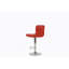 Tabouret de bar en rouge, chrome