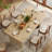63-Inches Wood Dining Table for 6, Farmhouse Kitchen Table for  Dining Room