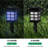 Solar Ground Plug Lights - Colorful Light 8-Pack