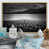 Toile naturelle avec cadre flottant