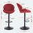 Bar Stools Set Of 2 - Adjustable Barstools With Back And Footrest, Counter Height Bar Chairs For Kitchen, Pub