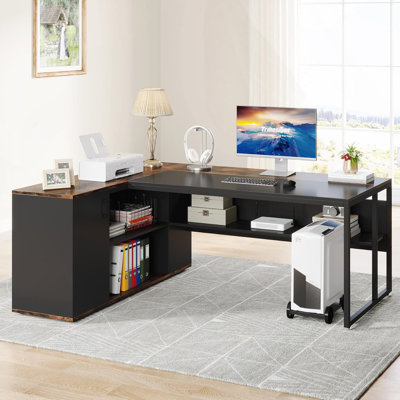 71" L-Shaped Executive Desk