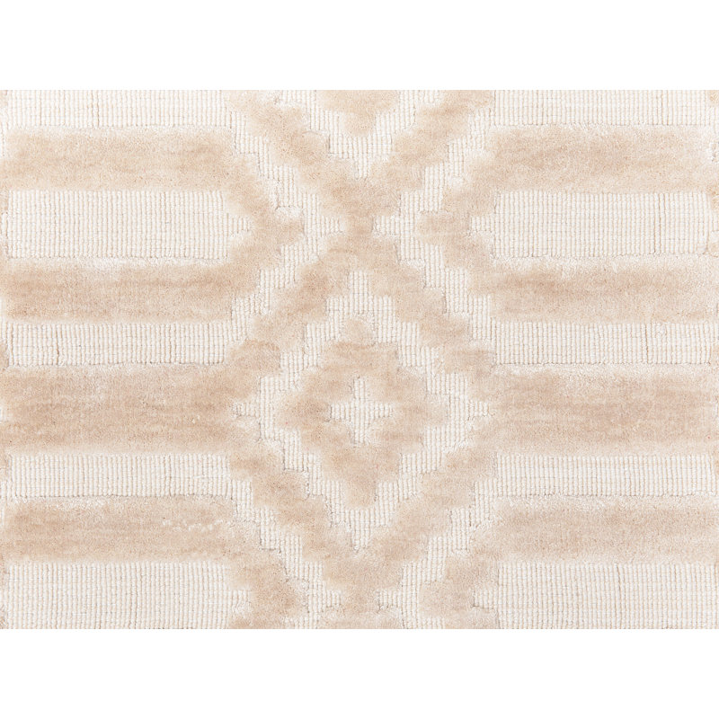 Koontz Geometric Viscose Hand Woven Area Rug, Rectangle 140cm X 200cm