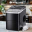 Machine à glaçons de comptoir intelligente - compatible Wi-Fi, 26 lb / jour, 2 tailles de cubes, contrôle d'application avec auto-nettoyage, machine à glaçons compacte pour la cuisine, le bureau et le véhicule récréatif