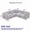 Canapé modulaire en forme de L Annen-123030170