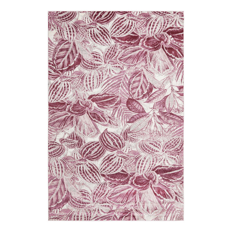 Herricks Floral Indoor Rug, Rectangle 5'3" x 7'10"
