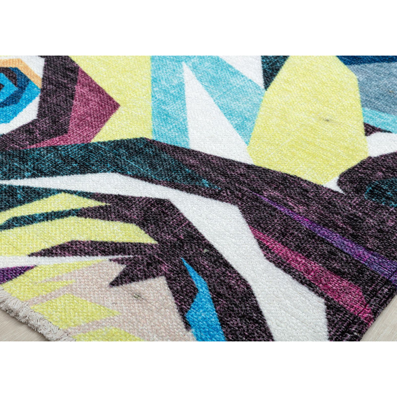 Tapis abstrait Maisie Maisie Maisie, Rectangle 2 pi 7 po x 4 pi