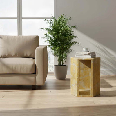 Table d'appoint hexagonale en marbre Luxury Luxury