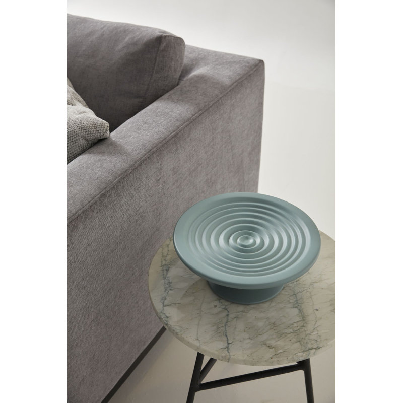 La Roux Sofa, Gray Chenille, Black