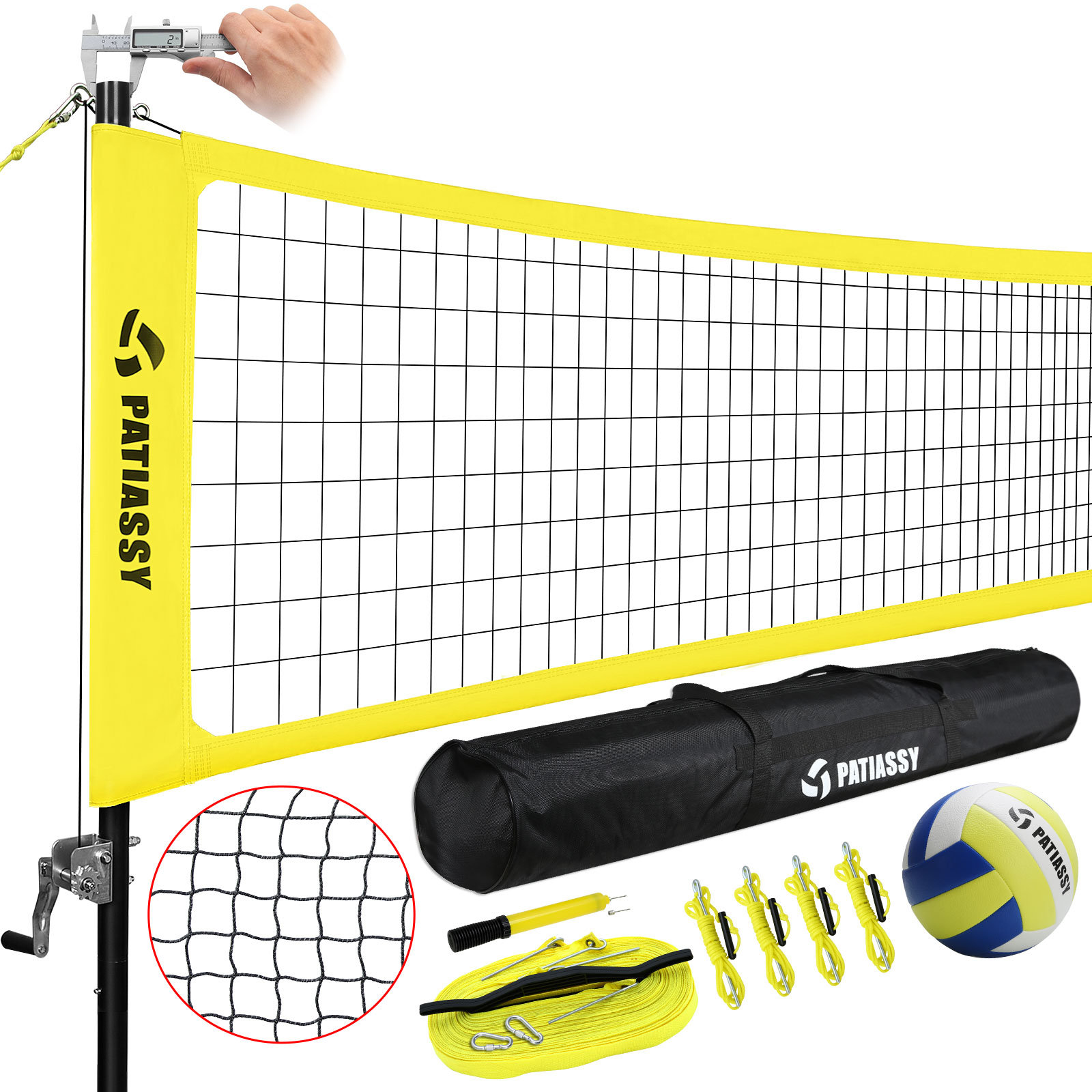 Filet de Badminton portatif réglable de filet de Tennis pour le