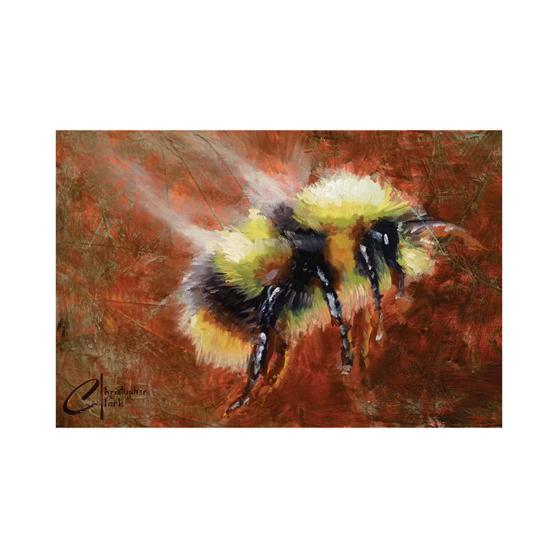Abstract Form Study - Bee by Christopher Clark - Floater Frame Gallery-Wrapped Canvas Giclée on Canvas, Wrapped Canvas