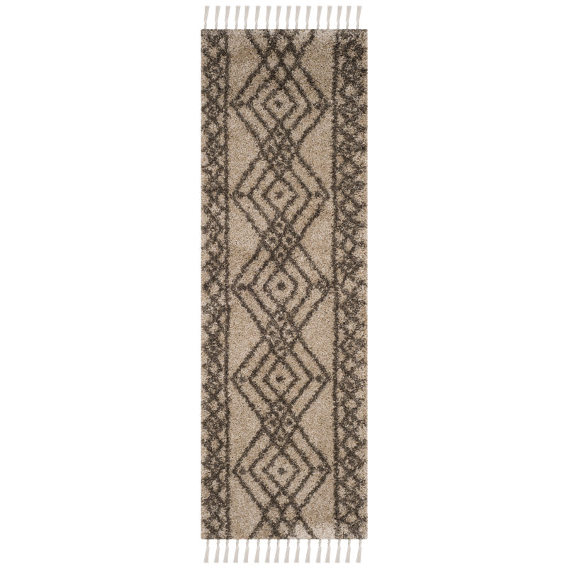 Tapis à performance géométrique Imraan, Tapis de couloir 2 pi 3 po x 7 pi