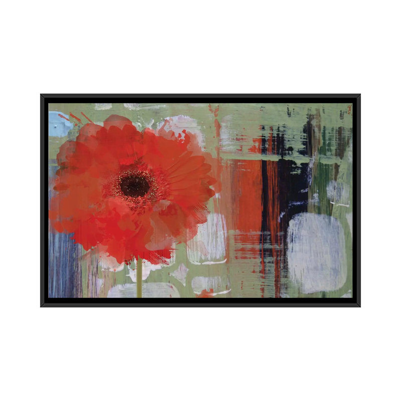 " Blooming " by Irena Orlov, 18" H x 26" W x 1.5" D, Black Framed Canvas, No Mat