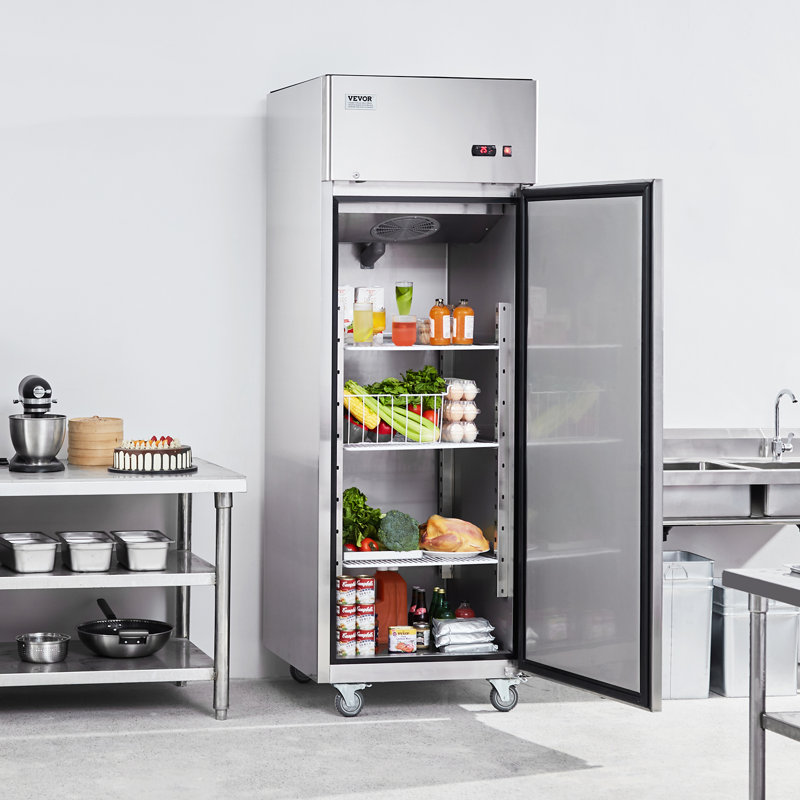 Stainless Steel 19.32 Cu.ft. Single Door Commercial Refrigerator