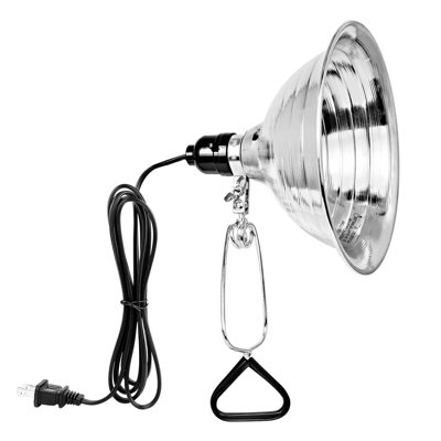 Simple Deluxe Clamp Lamp Light Socket with 8.5 Inch Aluminum Reflector(No Bulb Included), for Max 150 Watt Lamp with 18/2-Gauge 6 Feet Cord, 1-Pack