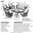 Selma 8 - Person Patio Conversation Set with Cushions-796453268-796453267