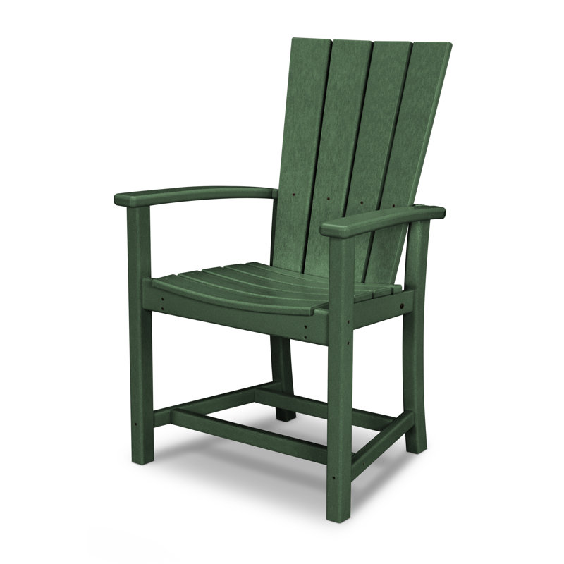 POLYWOOD Quattro Adirondack Dining Chair, Green