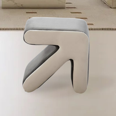 Solid + Manufactured Wood Accent Stool