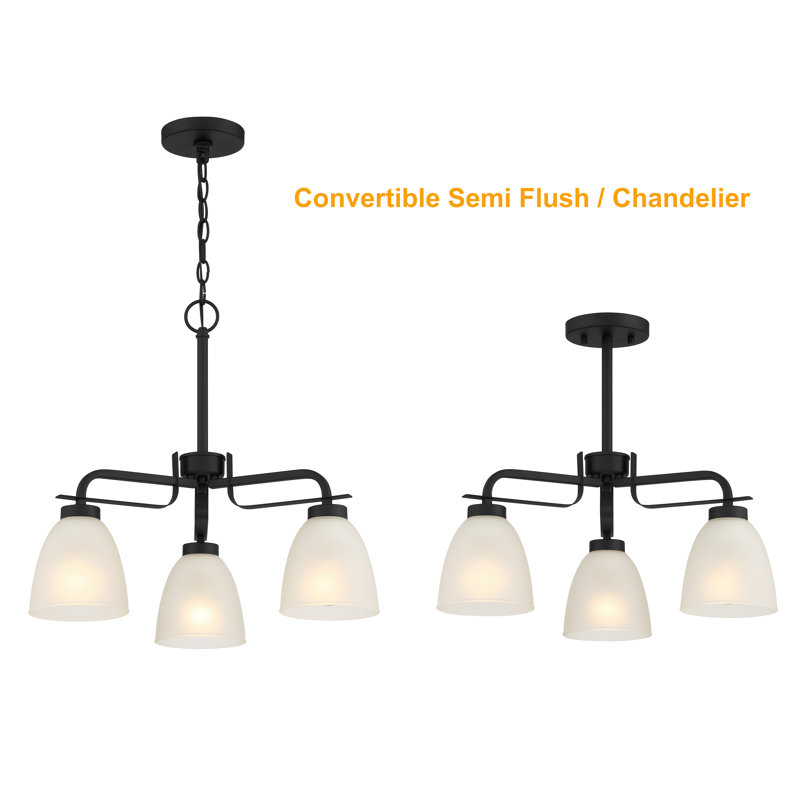Kairell Glass Semi Flush Mount