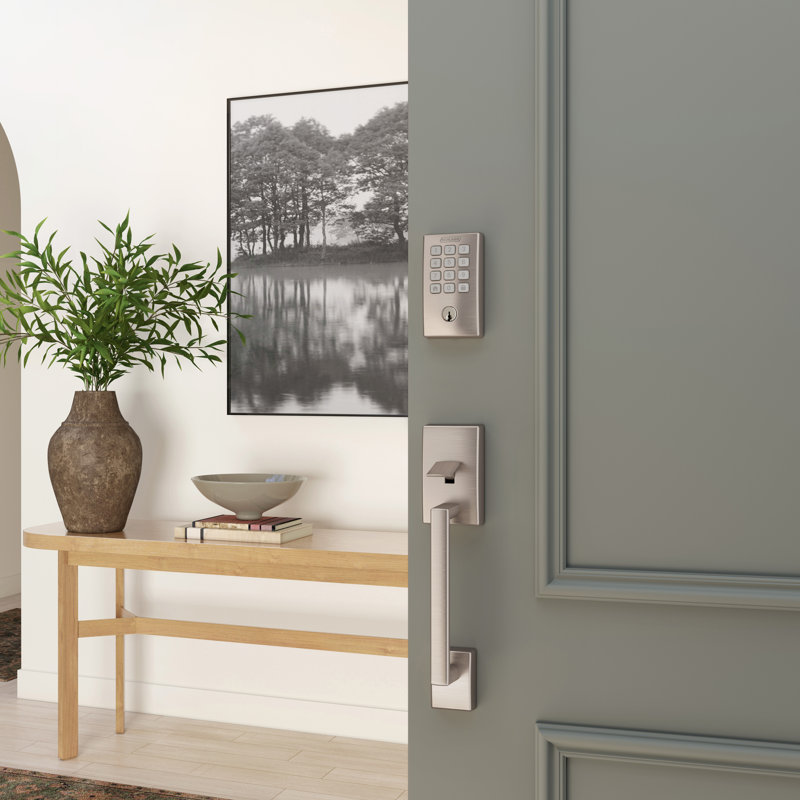 Arrive Smart Wifi Deadbolt With Century Trim, Satin Nickel