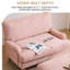 Chaise d'appoint rembourrée de 47 po avec repose-pieds-239617011