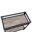 Chariot-bar rectangulaire Jorgensen en chêne rustique et gris anthracite