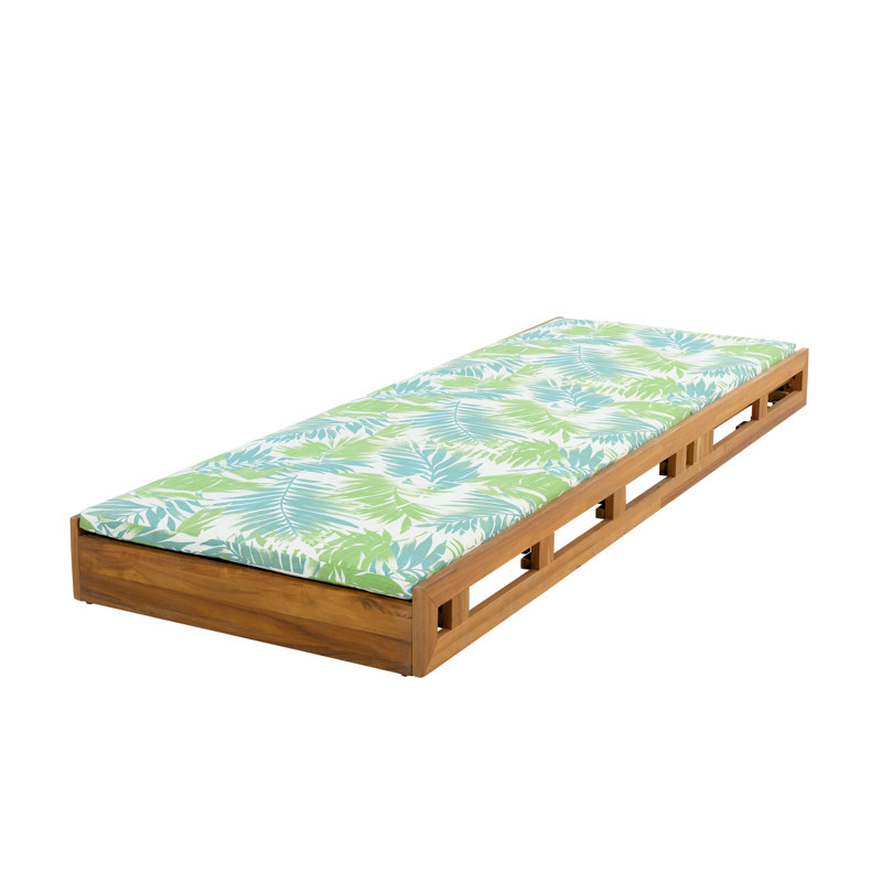 Chaise de patio réglable en bois d'acacia pour une détente en plein air