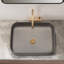 Lavabo pour salle de bain rectangulaire en céramique ELLAI-92279182