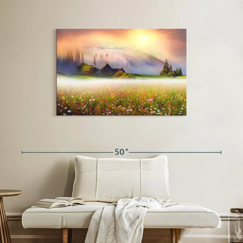 Alvord Ukraine Flower Field, 26" H x 39" W