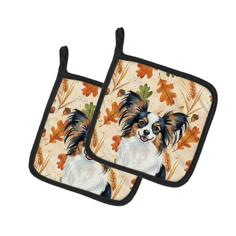 Paire de porte-casseroles tricolores Papillon Heirloom Fall