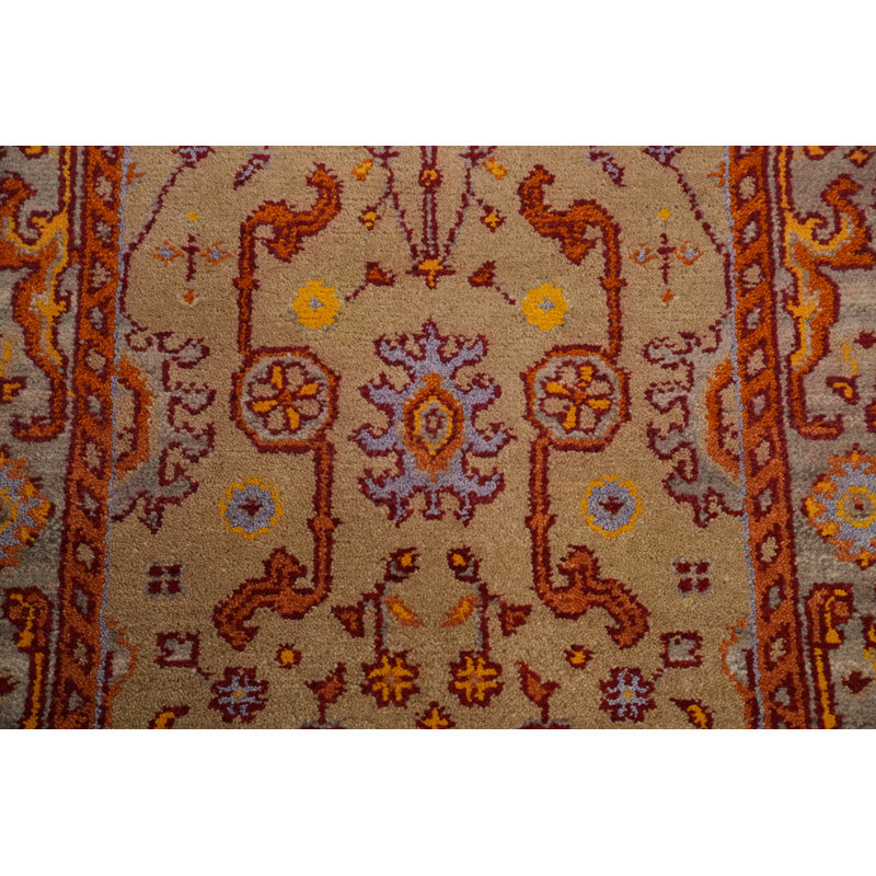 Tapis indien en laine fait à la main Oushak 3 x 5
