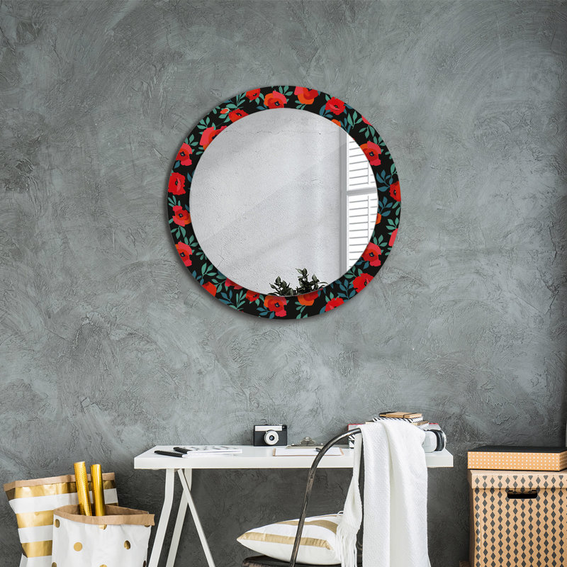 Huldar Glass Flat Wall Mirror, 70cm x 70cm