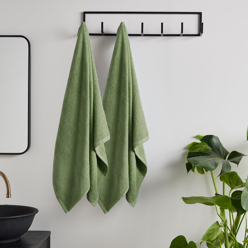 Quick Dry Cotton Bath Sheet Pair
