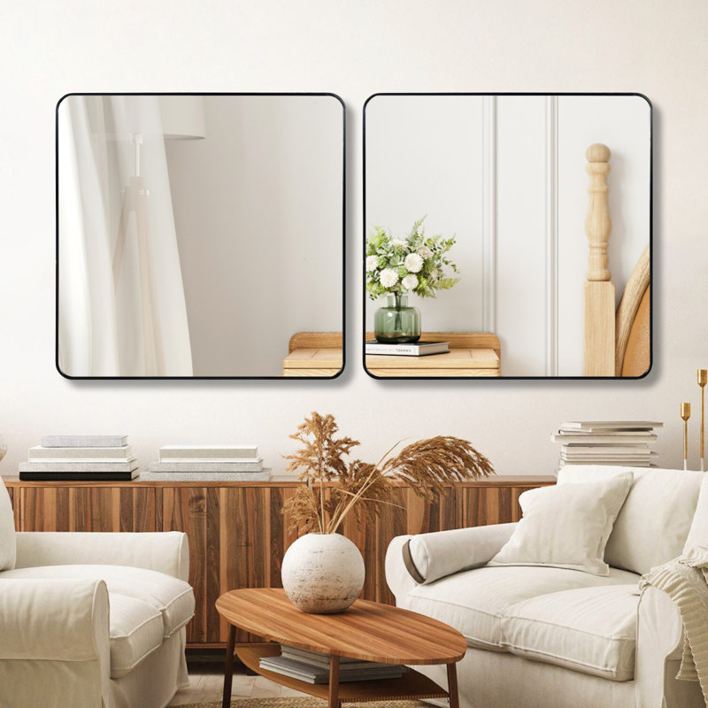 Miroir de salle de bain mural, Carrée, 30 po x 30 po 