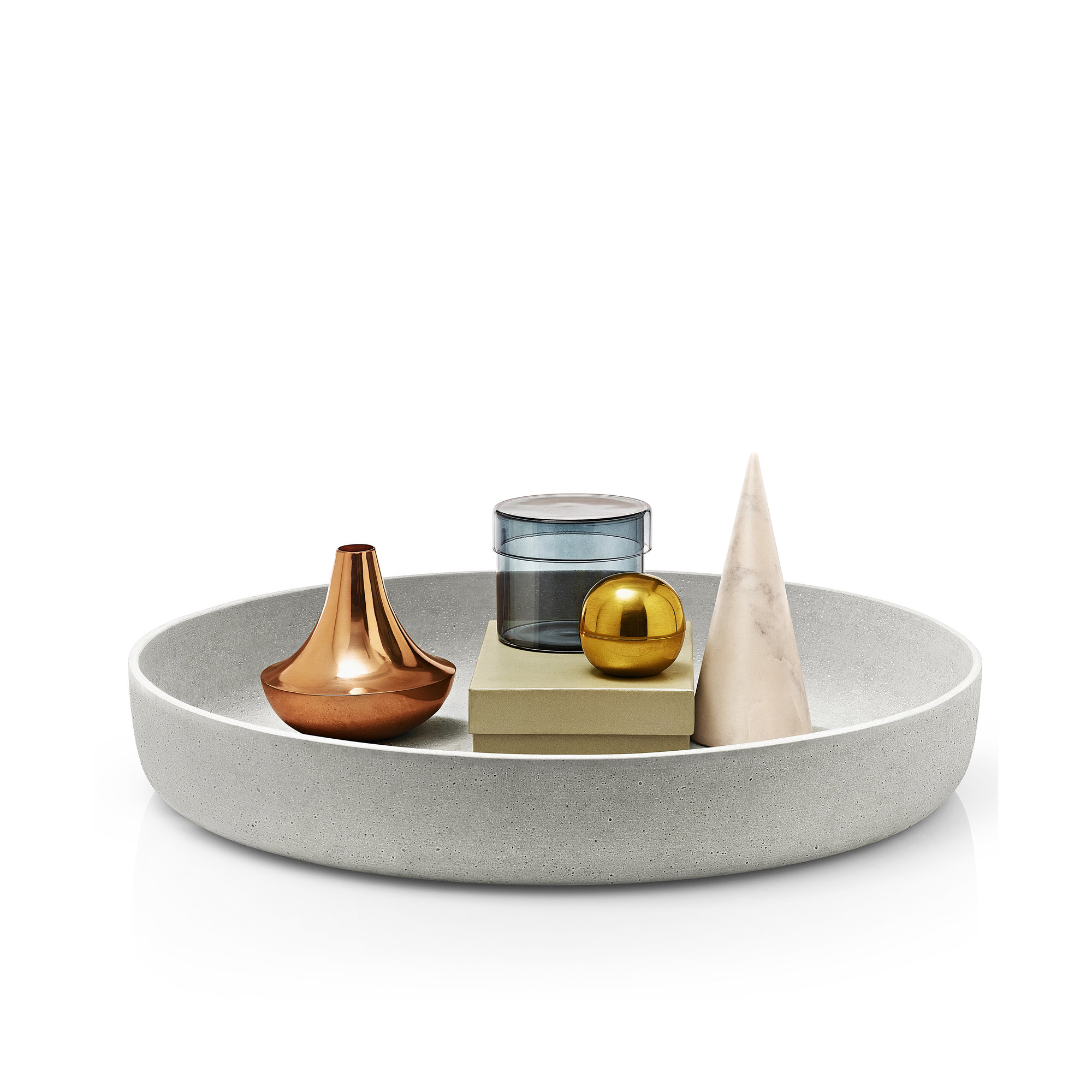 MOON Decorative Bowl, 3.35" H x 19.69" W x 19.69" D