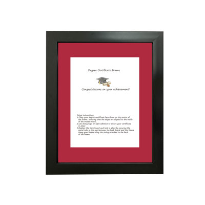 Black Matte Picture Frame with Mat
